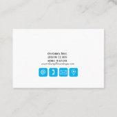 Elegant Flower Designer Visitekaartje (Achterkant)