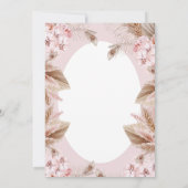 Elegant Flower Dusty Pink Whimsical Baby Shower  Kaart (Achterkant)