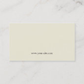 Elegant Flower Floral Retro Stylish Classy Group Visitekaartje (Achterkant)