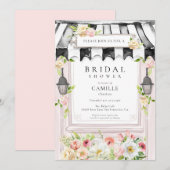 Elegant Flower Garden Bridal Shower Invitation Kaart (Voorkant / Achterkant)