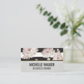 Elegant Flower Garden Pattern Visitekaartje (Staand voorkant)