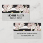 Elegant Flower Garden Pattern Visitekaartje (Voorkant / Achterkant)