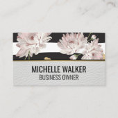 Elegant Flower Garden Pattern Visitekaartje (Voorkant)