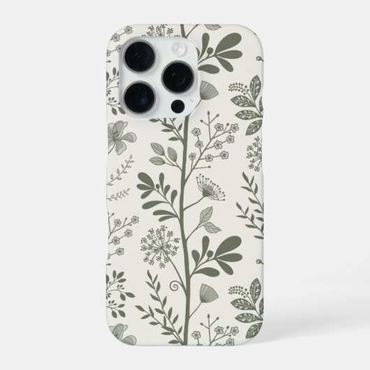 Elegant Flower Garden Reverie Botanical iPhone Hoesje (Achterkant)