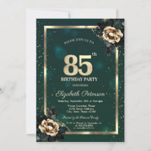 Elegant Flower Gold Lijst Sterren Groen 85e