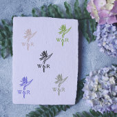 Elegant Flower Monogram Rubberstempel