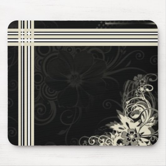 Elegant Flower Mousepad Muismat (Voorkant)