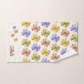 Elegant Flower Pattern Bad Handdoek (Handdoek)