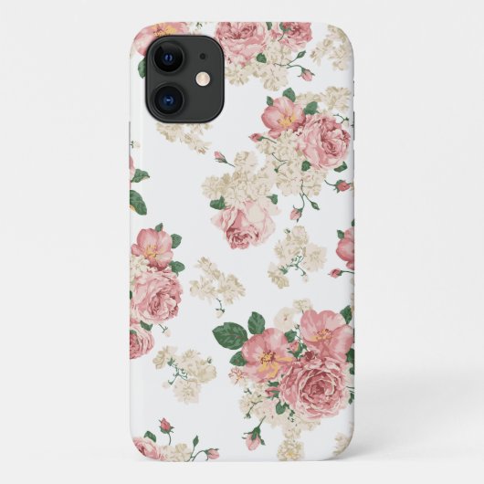 Elegant Flower Pattern Case-Mate iPhone Case (Achterkant)