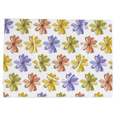 Elegant Flower Pattern Groot Cadeauzakje (Achterkant)