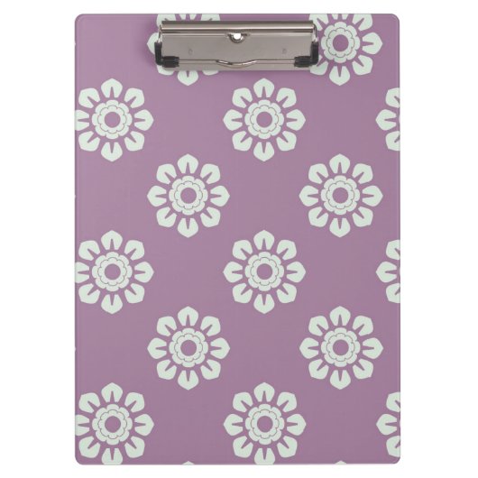 Elegant Flower Pattern Klembord (Voorkant)