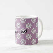 Elegant Flower Pattern Koffiemok (Voorkant rechts)