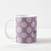 Elegant Flower Pattern Koffiemok (Links)