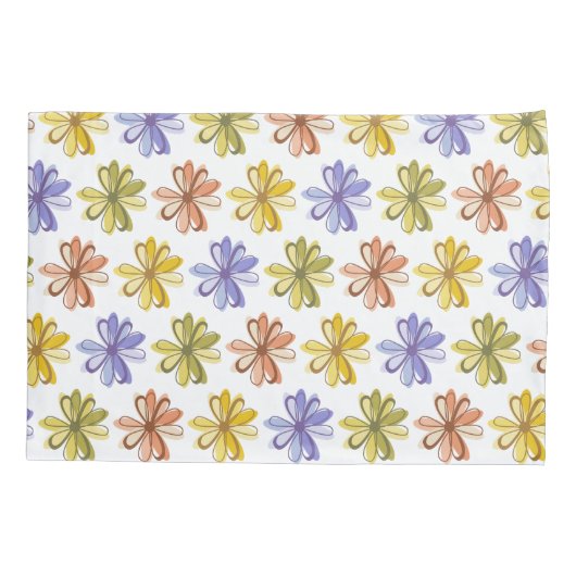 Elegant Flower Pattern Kussensloop (Achterkant)