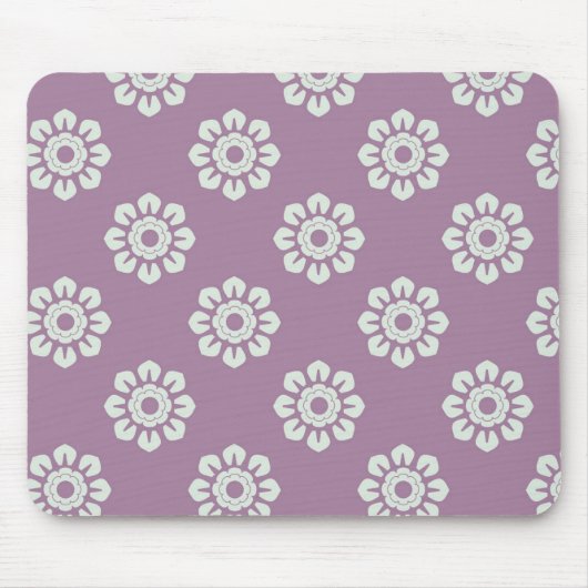 Elegant Flower Pattern Muismat (Voorkant)