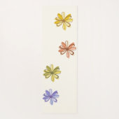 Elegant Flower Pattern Yogamat (Achterkant)