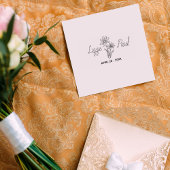 Elegant Flower Script Sla de datum op Rubberstempel