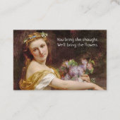 Elegant Flower Shop Visitekaartje (Achterkant)