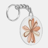 Elegant Flower Sleutelhanger (Voorkant Links)