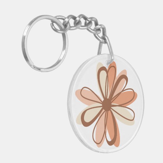 Elegant Flower Sleutelhanger (Voorkant Links)