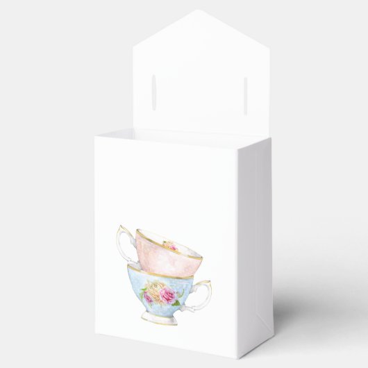 Elegant Flower Tea Bridal Brunch Bedankdoosjes (Geopend)