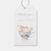 Elegant Flower Tea Bridal Brunch Cadeaulabel (Voorkant)