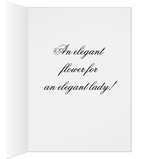 ELEGANT FLOWER VALENTIJN card (Binnen (Rechts))