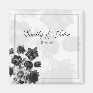 Elegant Flower Wedding Favor Magnets Magneet