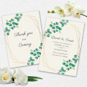 Elegant Flower Wedding Invitation Kaart