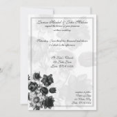Elegant Flower Wedding Invitations Kaart (Voorkant)