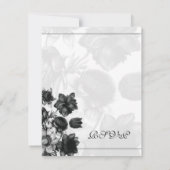 Elegant Flower Wedding RSVP-kaarten RSVP Kaartje (Achterkant)
