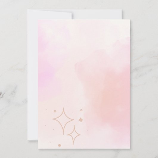 Elegant Flowering Save the Date Announcement Kaart (Achterkant)