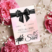 Elegant Flowering Save the Date Announcement Kaart