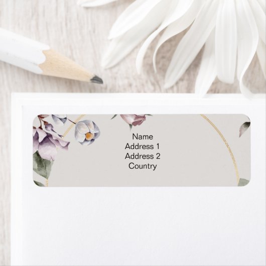 Elegant Flowers Address Label (Insitu)