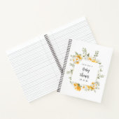 Elegant Flowers Baby shower Geschenklijst Notitieb Notitieboek (Binnen)