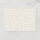 Elegant Flowers Baby shower Luier Raffle Kaart (Achterkant)