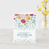 Elegant  Flowers Best Mama Happy Moederdag Kaart (Gele Bloem)