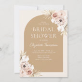 Elegant Flowers Boho Bridal Shower Kaart (Voorkant)