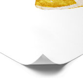 Elegant Flowers Citroen Vrijgezellenfeest Poster (Hoek)