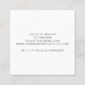 Elegant Flowers Craftsman Visitekaartje (Achterkant)