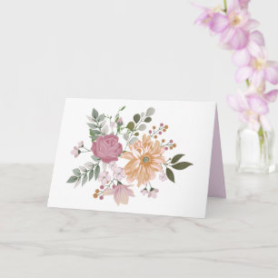 Elegant Flowers, een vriend is... Kaart