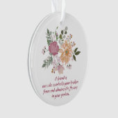 Elegant Flowers, een vriend is... Ornament (voorkant)