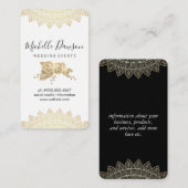 Elegant Flowers en Pattern Visitekaartje (Voorkant / Achterkant)