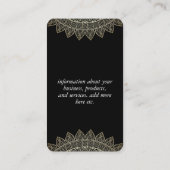 Elegant Flowers en Pattern Visitekaartje (Achterkant)