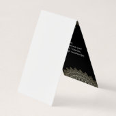 Elegant Flowers en Pattern Visitekaartje (Achterkant)