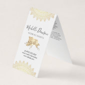 Elegant Flowers en Pattern Visitekaartje (Voorkant)