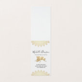 Elegant Flowers en Pattern Visitekaartje (Buitenkant ongevouwen)