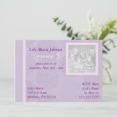 Elegant Flowers Girl's Brithday Party Kaart (Staand voorkant)