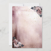 Elegant Flowers Gold Lijst Retirement Kaart (Achterkant)