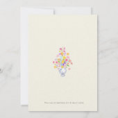 elegant flowers in blue pot  kaart (Achterkant)